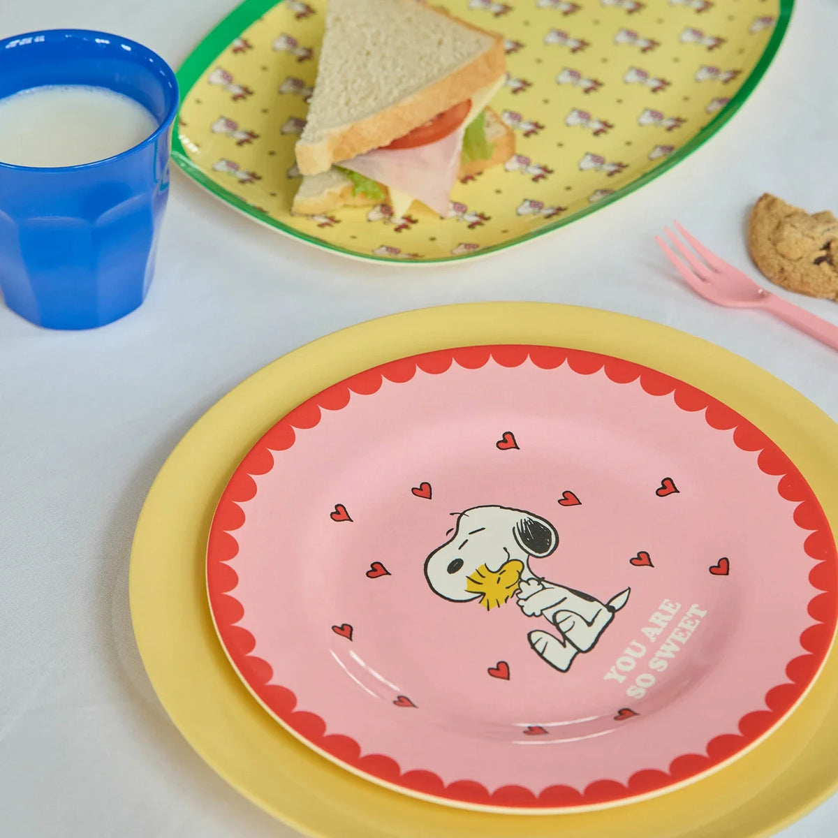 Melamine snoopy Bord