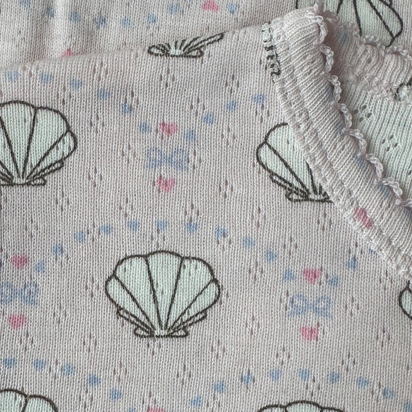 Pointelle bow Romper