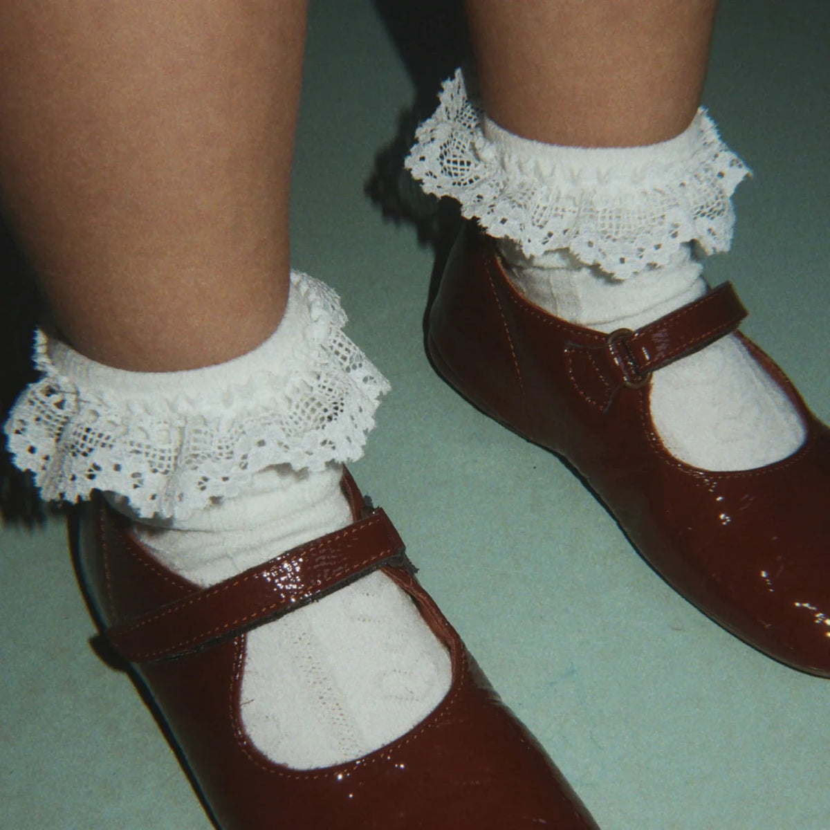 Pointelle frill Sokken